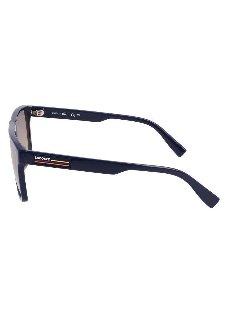 LACOSTE - FULL RIM BIO INJ-G820 MODIFIED RECTANGLE LACOSTE SUNS L6027S  5715 (410) BLUE - Image 1