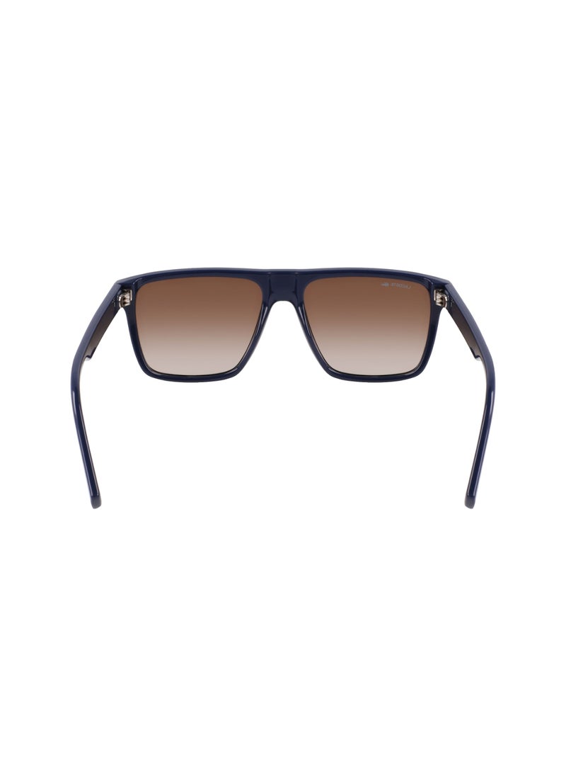LACOSTE - FULL RIM BIO INJ-G820 MODIFIED RECTANGLE LACOSTE SUNS L6027S  5715 (410) BLUE - Image 1
