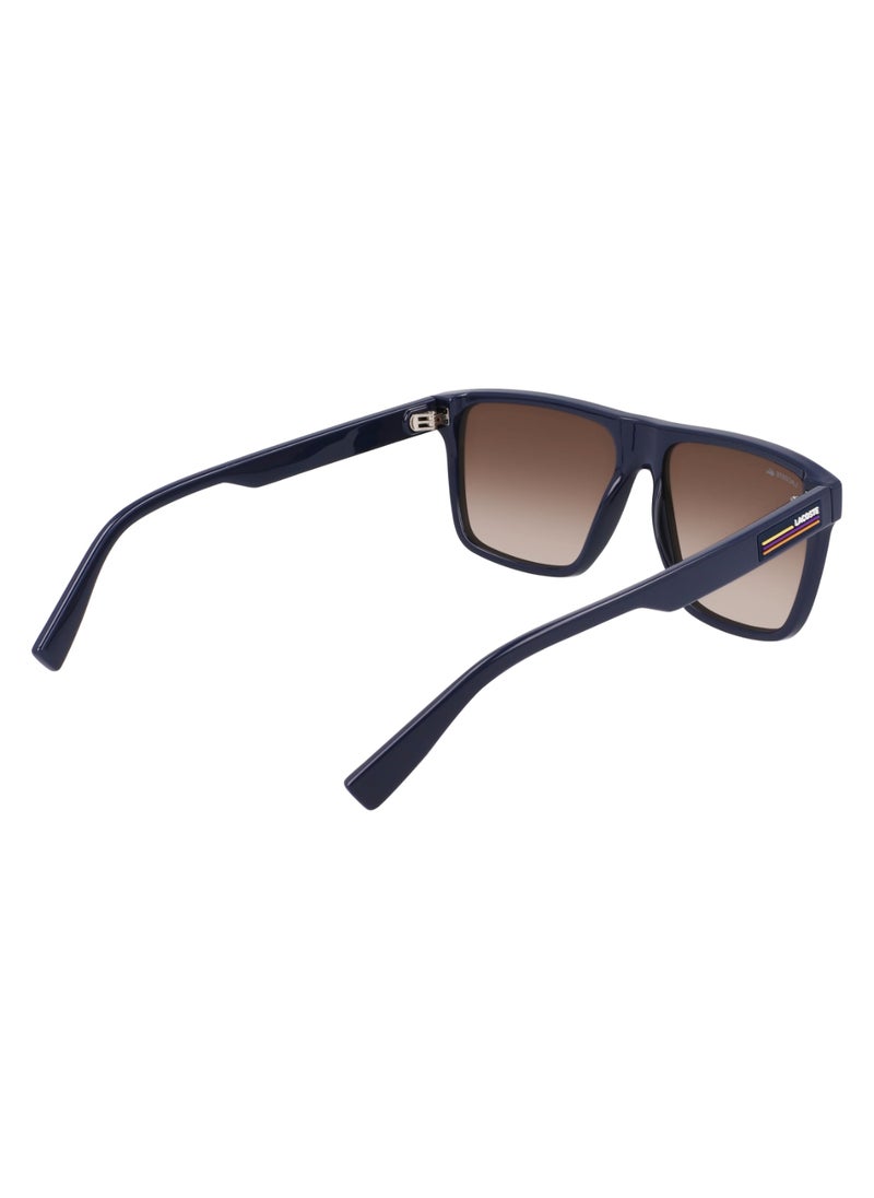 LACOSTE - FULL RIM BIO INJ-G820 MODIFIED RECTANGLE LACOSTE SUNS L6027S  5715 (410) BLUE - Image 1