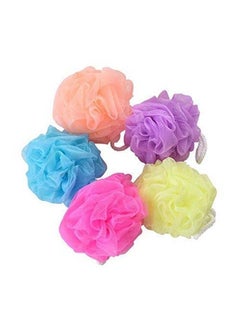 TWIREY Round Bath Sponge Loofah For Women And Men (Random Colour) Set Of 6  - Image 4
