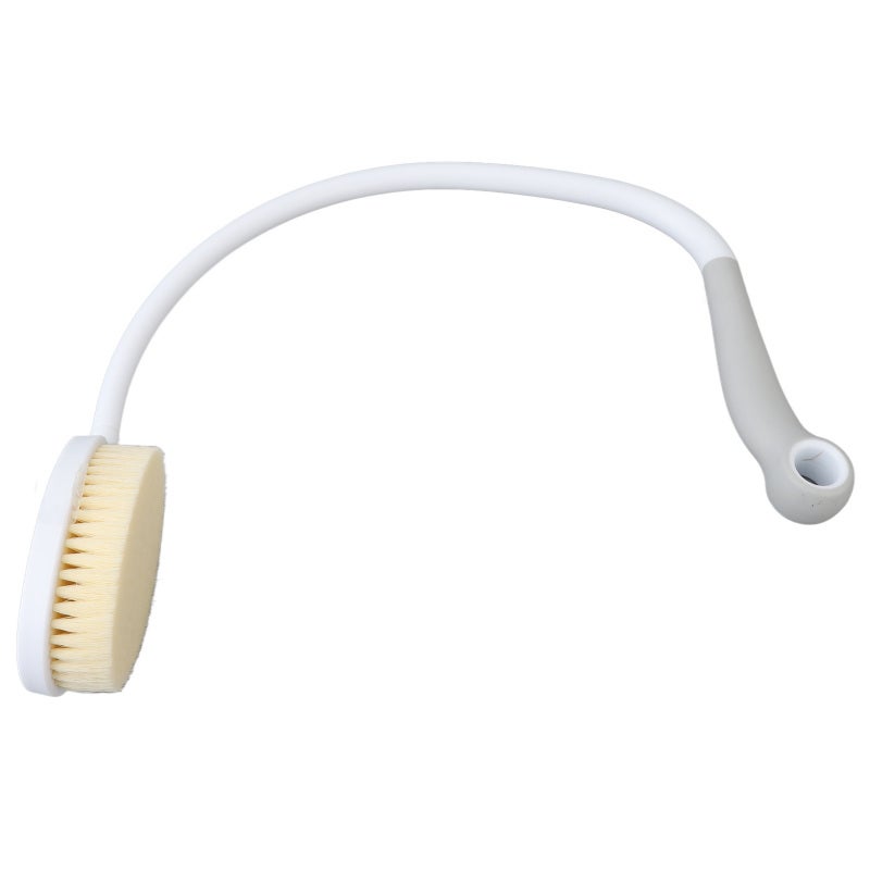 Curved Back Scrubber: U Shaped Long Curved Handle, Soft Bristles, Easy Grip - Bendable, Suspend Dry Bath Brush for Elderly, Pregnant Women, Mobility Impaired Users - Image 4