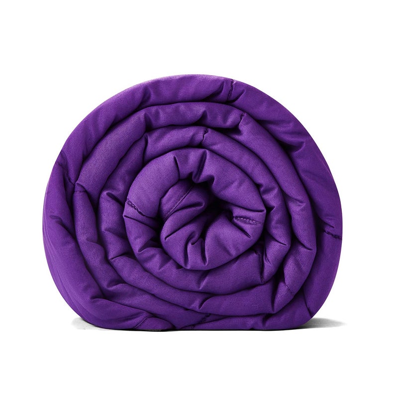 RelaxBlanket Weighted Blanket  60x8010lbs  for Individual Between 90140 lbs  Premium Cotton Material with Glass Beads  Violet
