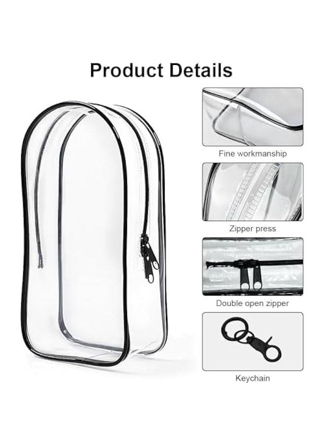 Arabest Clear Figure Display Bag for Labubu, Thickening Figures Storage Bag with Keychain, Medium Doll Hanging Blind Box, Portable Single Zipper Closure Dustproof Collectibles Case for Figures, Dolls  - Image 5