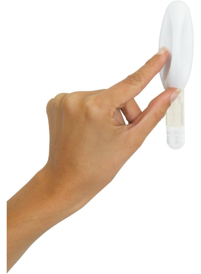 Command Bath Designer Large Hook White color, 1 Hook+2 Strips/ pack - Image 2