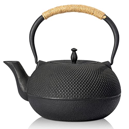 suyika Japanese Tetsubin Tea Kettle Cast Iron Teapot with Stainless Steel Infuser 60 oz/1800 ml - Image 1