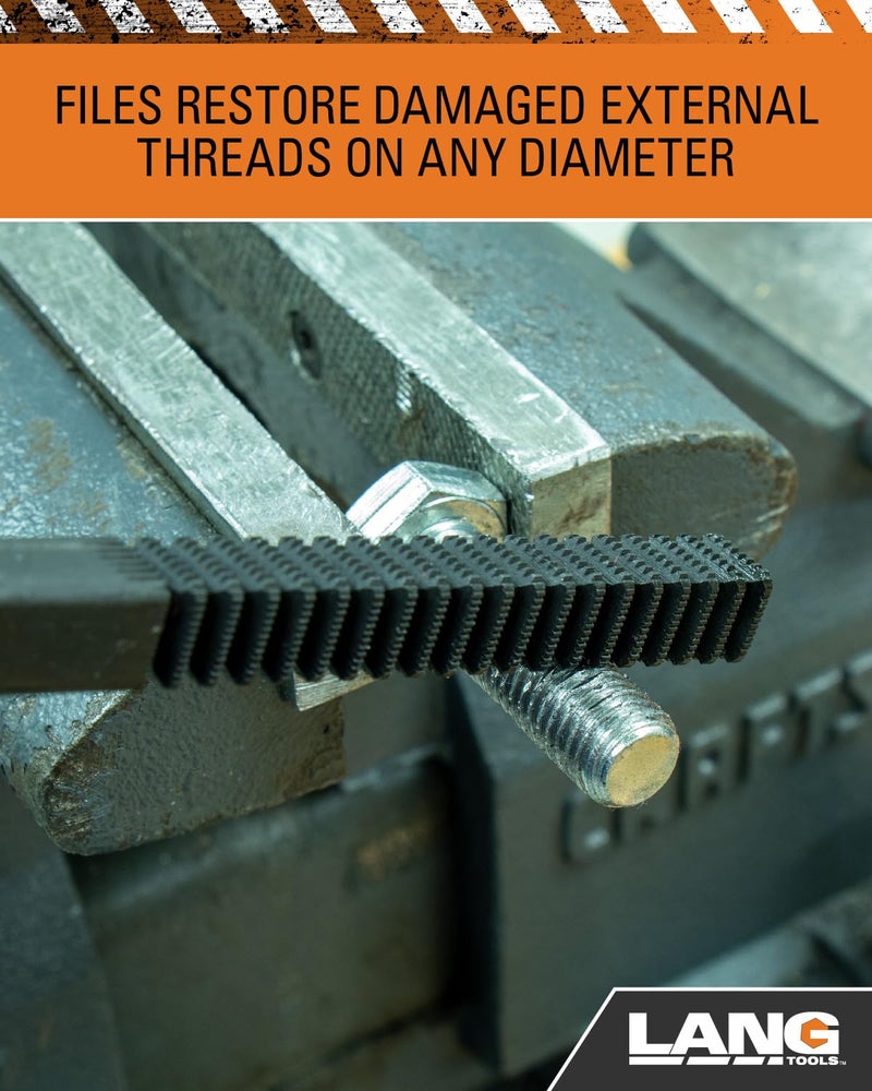 Lang Tools 2573 3-Piece Thread Restorer File Set , Black - Image 4