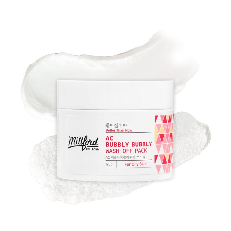 Millford AC Bubbly Bubbly WashOff Pack 125g44Oz Kaolin Deep Cleansing Acne Prone Skin Bubble Wash Exfoliating Bubble Mask Removing Sebum and Dead Skins Instant Bubbles Pop up