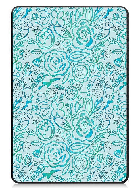 Protective Flip Case For Apple iPad Air 13 (2024) With Trifold Stand Auto Wake Sleep Shockproof Cover Floral pattern