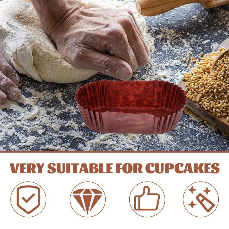 Grease Proof Oval Cake Paper Cups Chocolate 1000pcs Boat Shape Baking Liners Muffin Bread - Image 4