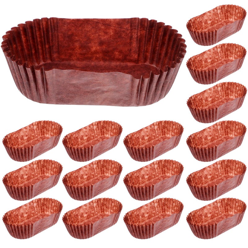 Grease Proof Oval Cake Paper Cups Chocolate 1000pcs Boat Shape Baking Liners Muffin Bread - Image 2