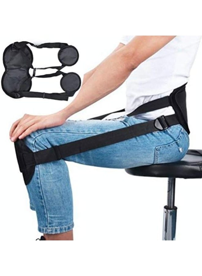 Posture correction brace, lower back support while sitting with an adjustable posture belt for additional support to improve body posture and reduce lower back pain. - Image 1