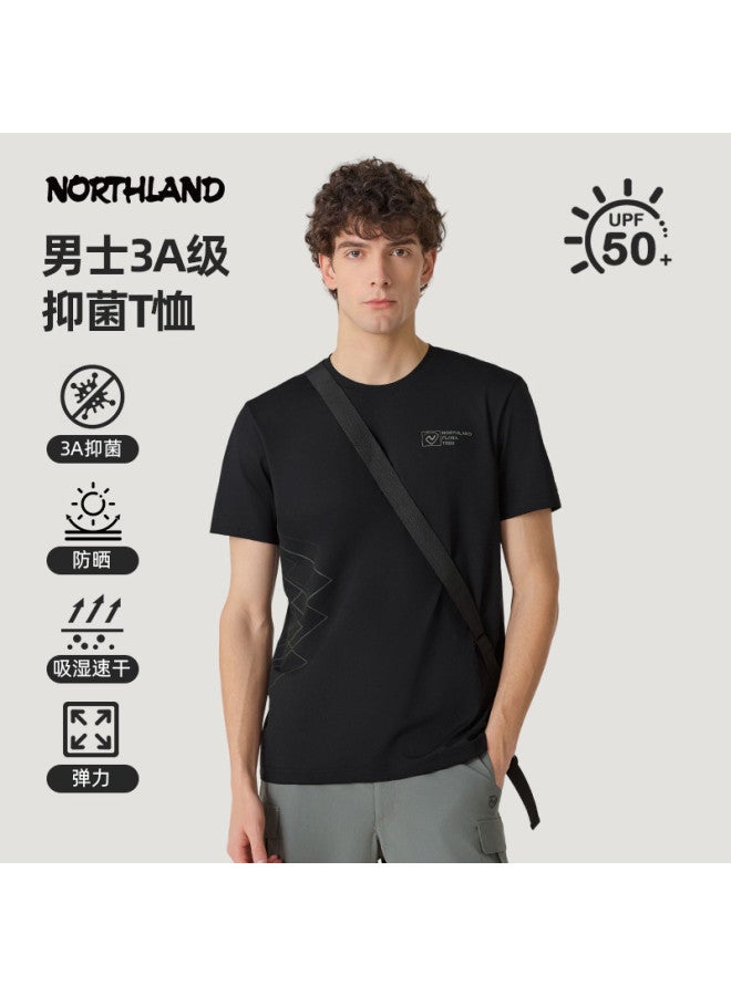 NorthLand تي شيرت رجالي بأكمام قصيرة وياقة دائرية ملابس رياضية سريعة الجفاف شيانغشي - Image 2