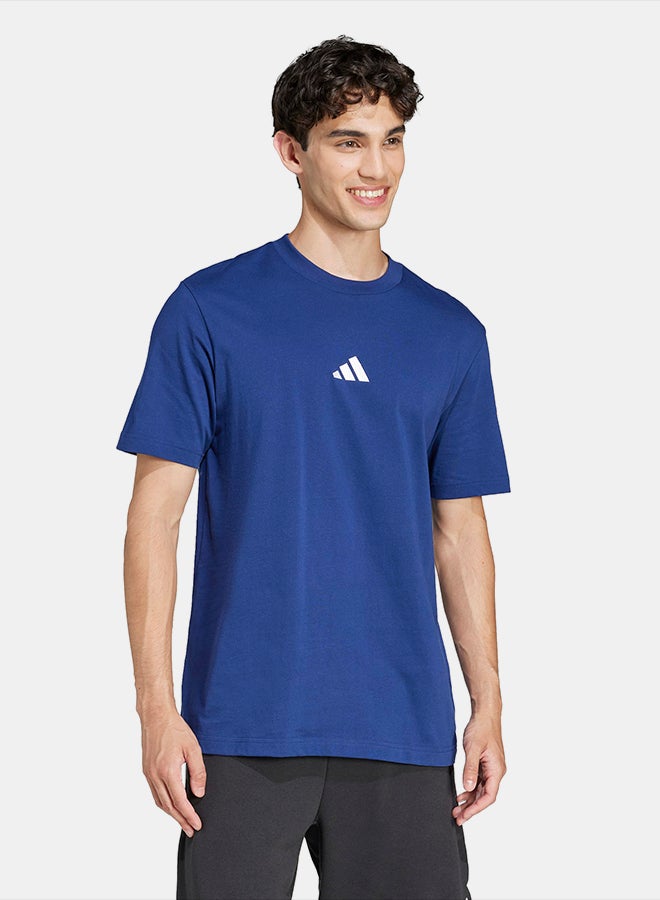 Adidas Essentials Small Logo Single Jersey T-Shirt - Image 3