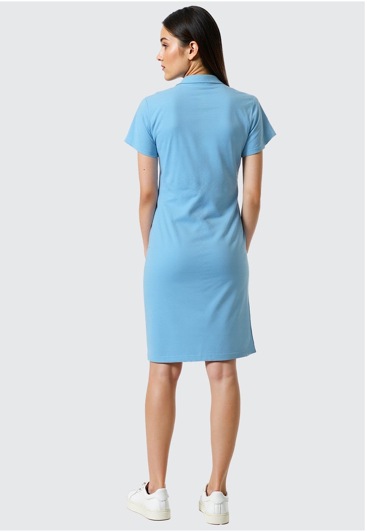 NAUTICA Short Sleeve Premium Cotton Knee Length Dress  - Image 3