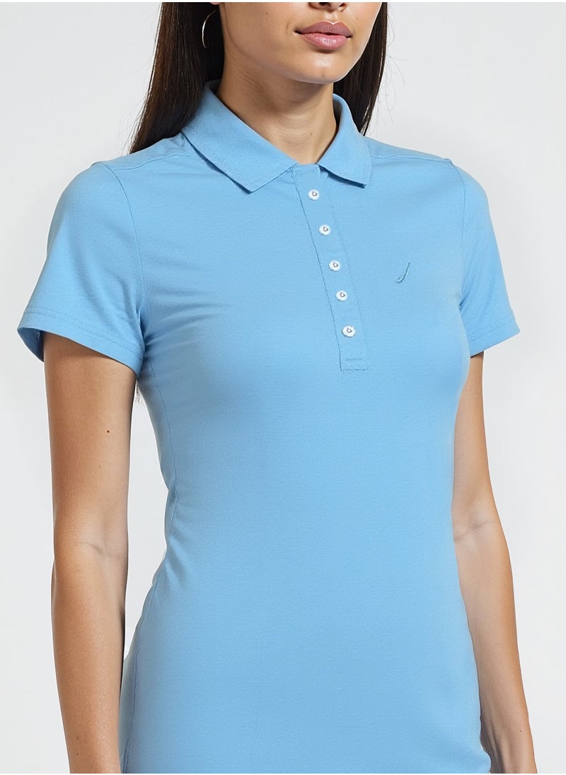 NAUTICA Short Sleeve Premium Cotton Knee Length Dress  - Image 4