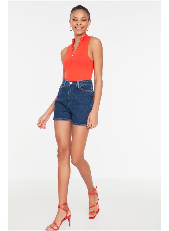 trendyol - Indigo Mom Shorts & Bermuda - Image 1