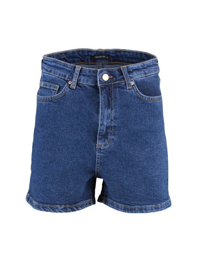 trendyol - Indigo Mom Shorts & Bermuda - Image 1
