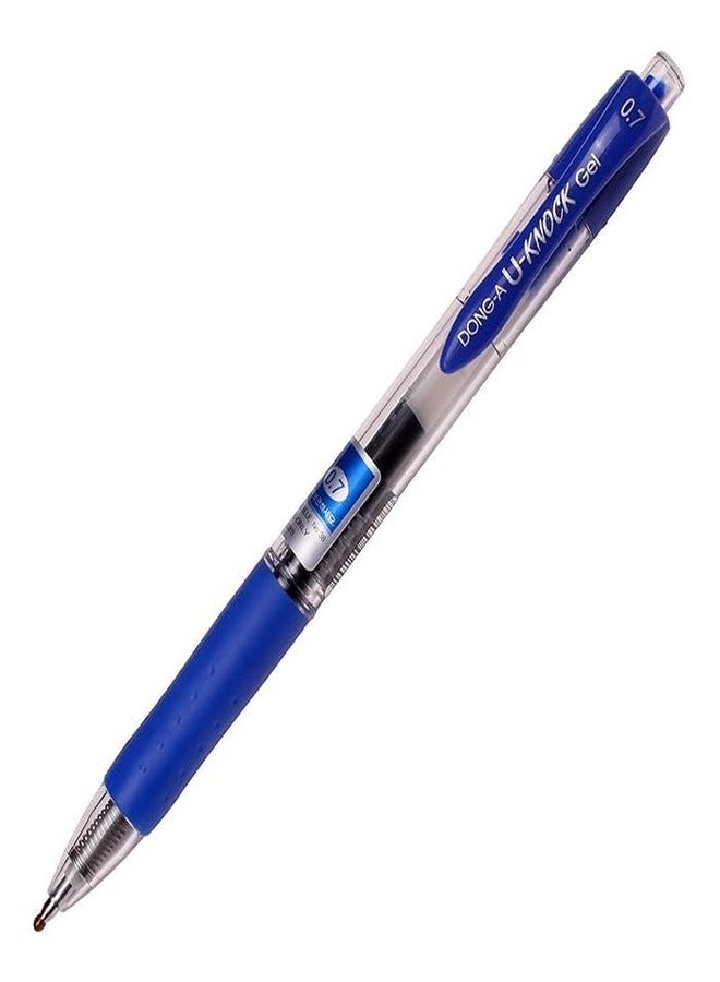 Dong-A U-Knock Retractable Gel 0.7mm (Pack of 12) (Blue) - Image 1