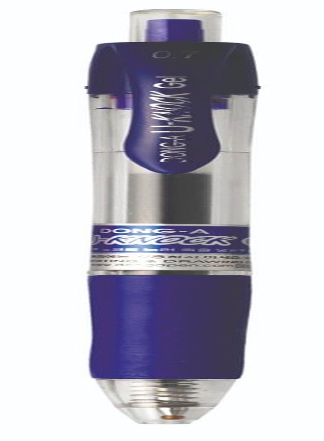 Dong-A U-Knock Retractable Gel 0.7mm (Pack of 12) (Blue) - Image 2