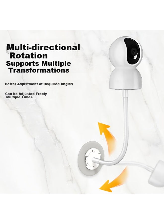 Win Potential Yingqian Wall Mount Bracket For Xiaomi Cameras, No Drilling Required, Compatible With C700/C500/C300/720P/2K/2/3 Ptz Cameras And Xiaobai Surveillance Cameras, Wall Mount With Flexible Hose - Image 2