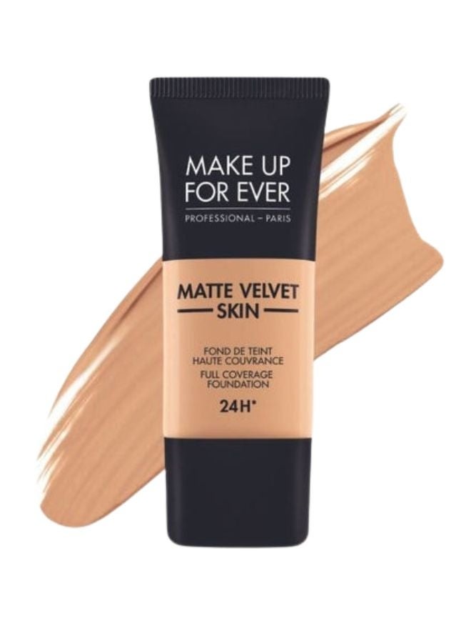 Make Up For Ever Matte Velvet Skin Full Coverage Foundation – 30 ml, Shade Y325 Flesh (Long-Wear, Matte Finish, Full-Coverage Liquid Foundation) - Image 1