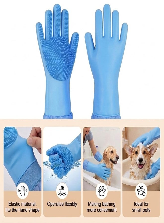 7 Pcs Dog Washing Kit: Shampoo Brush, Hair Brush, Washing Gloves, Dog Towel - Image 5