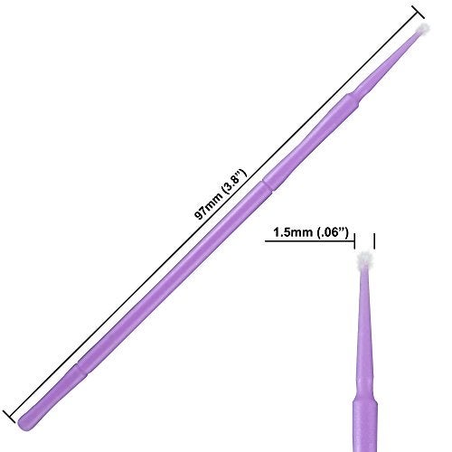ATLIN Touch Up Paint Brushes, 100 Pack of 1.5mm Disposable Micro Applicators for Automotive Paint Chip Repair - Image 5