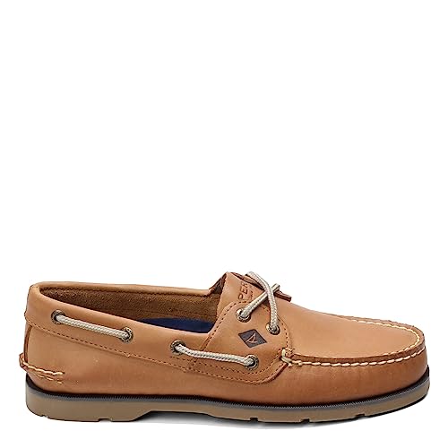 Sperry Mens Leeward 2-Eye Boat Shoe, Sahara, 8 - Image 2