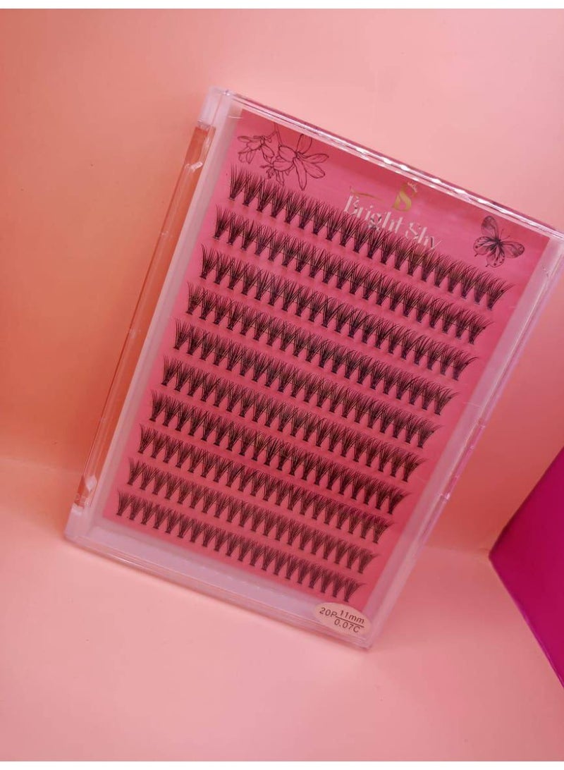 رموش تجميع فردية كثيفة | أفضل رموش عنقودية لتركيب احترافي سهل وراحة تامة - Image 1