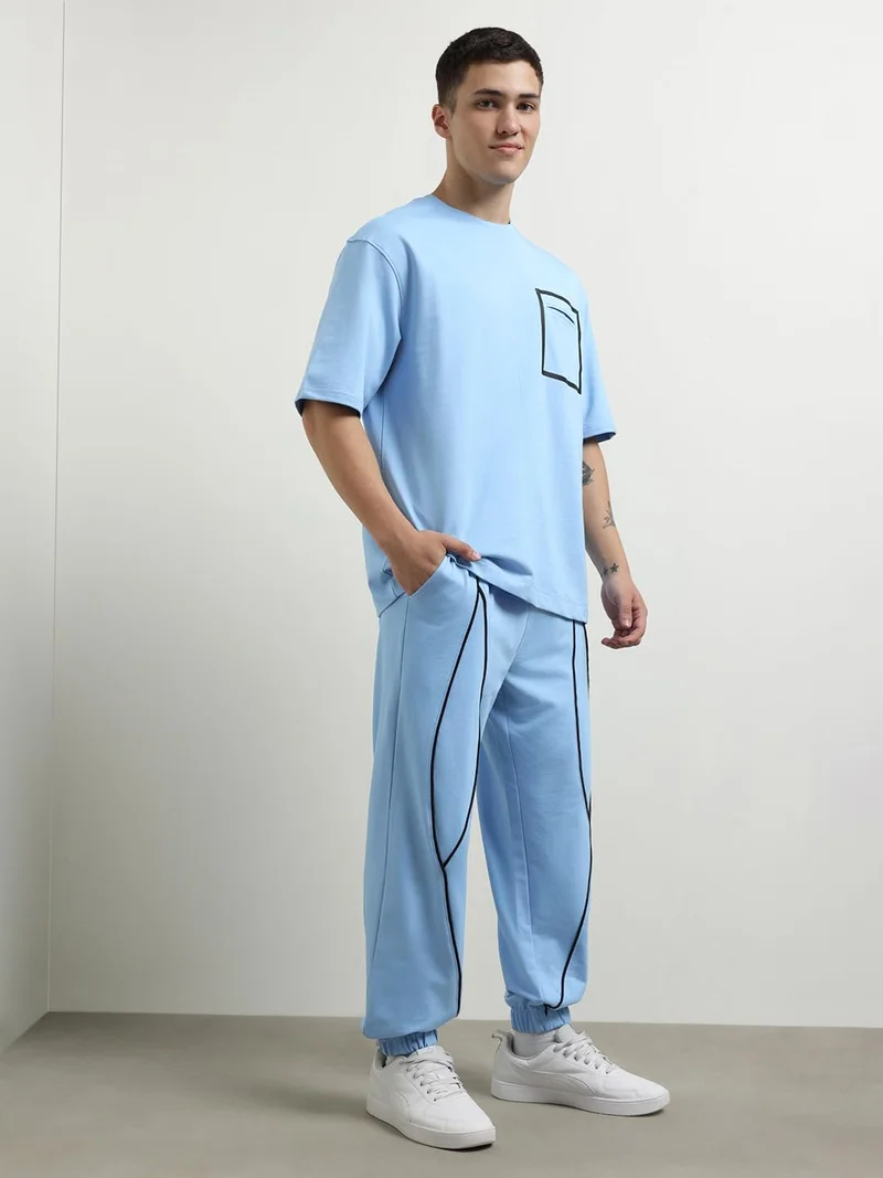 NOBERO  Stylish Powder Blue Co-ord Set for Men for Men | Best Price UAE