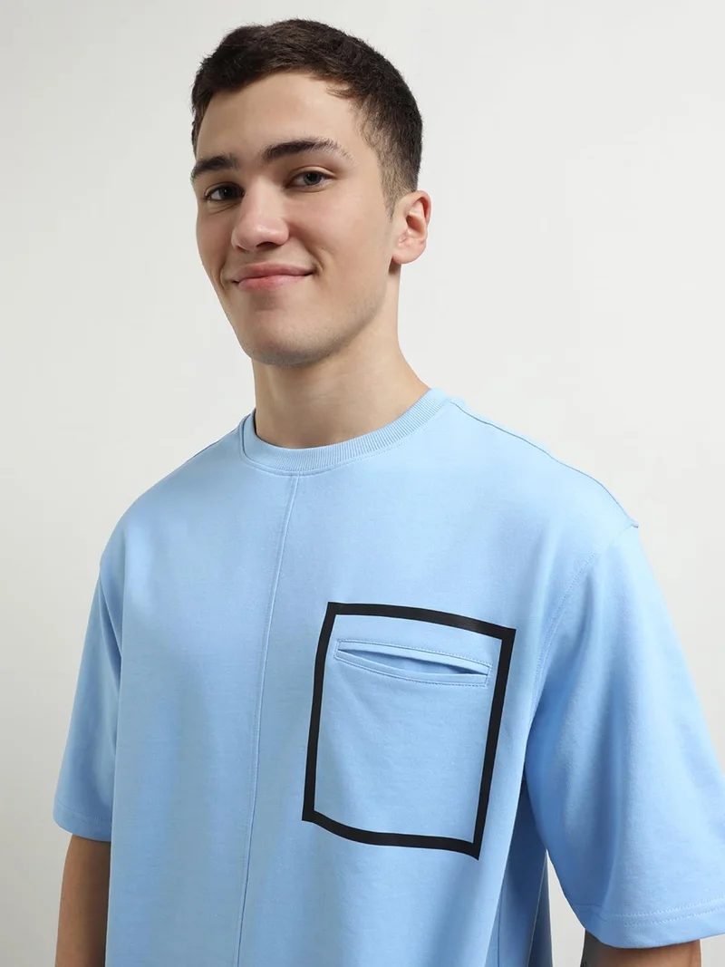 NOBERO  Stylish Powder Blue Co-ord Set for Men for Men | Best Price UAE