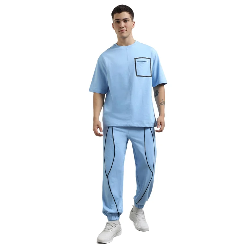 Stylish Powder Blue Co-ord Set for Men