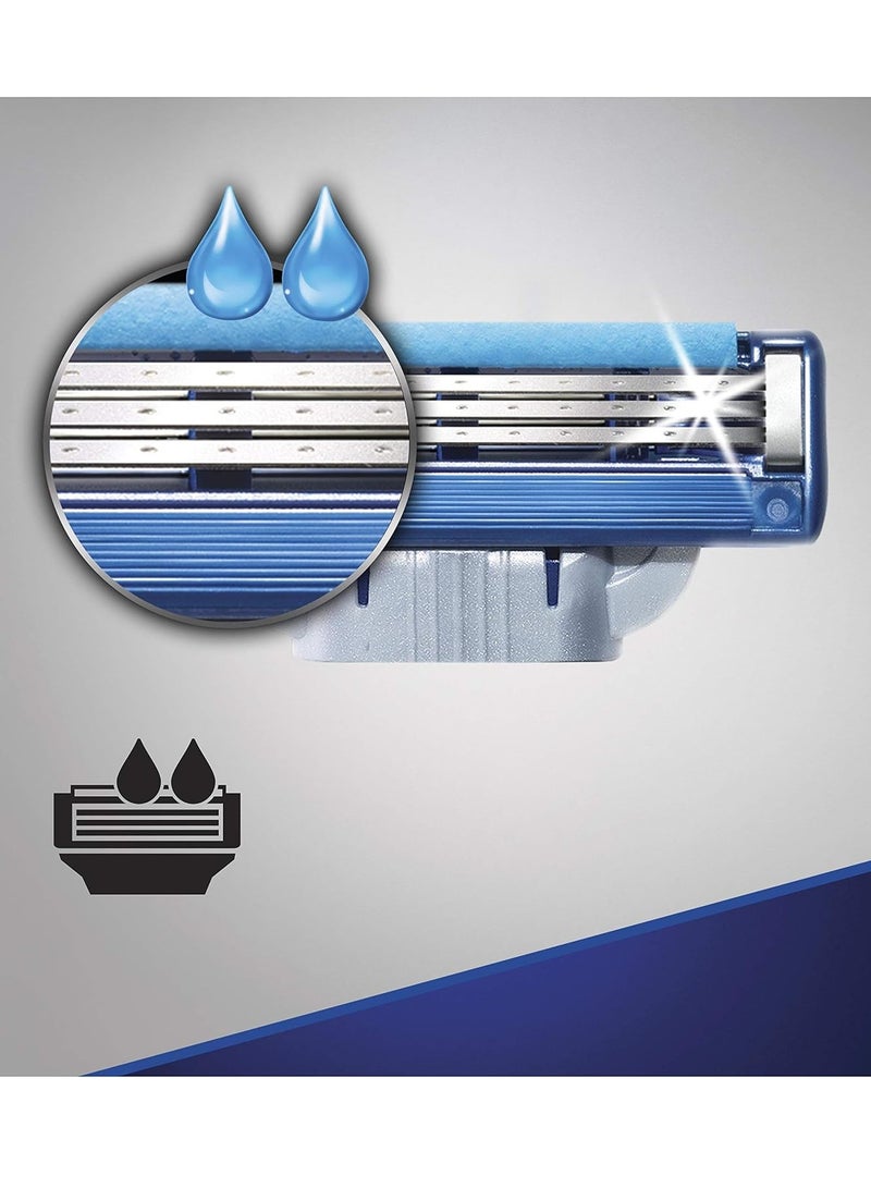 Gillette Mach3 Turbo Razor Blades for Men, Pack of 8 - Image 2