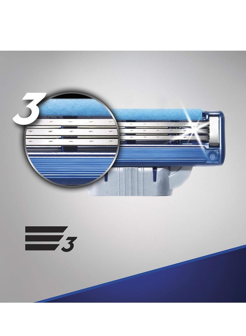Gillette Mach3 Turbo Razor Blades for Men, Pack of 8 - Image 3