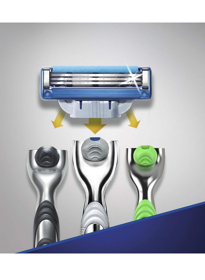 Gillette Mach3 Turbo Razor Blades for Men, Pack of 8 - Image 4