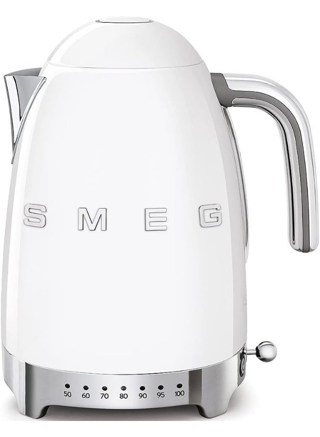 سميج غلاية بتصميم ريترو من الخمسينات، 7 إعدادات حرارة، مؤشر مستوى الماء، قاعدة دوارة 360، ستانلس ستيل، ضمان لمدة سنة - Image 1