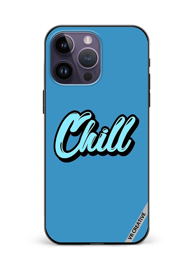 VR CREATIVE Protective Case Cover For Apple iPhone 16 Pro Max Chill In Blue Color Design Multicolour