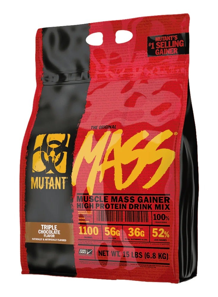 Mutant The Original Mass 49 Servings Triple chocolate 15Lb 6.8kg - Image 1