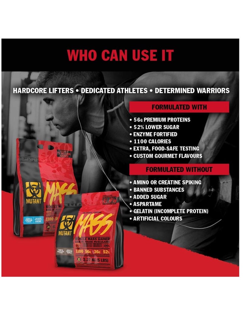 Mutant The Original Mass 49 Servings Triple chocolate 15Lb 6.8kg - Image 3