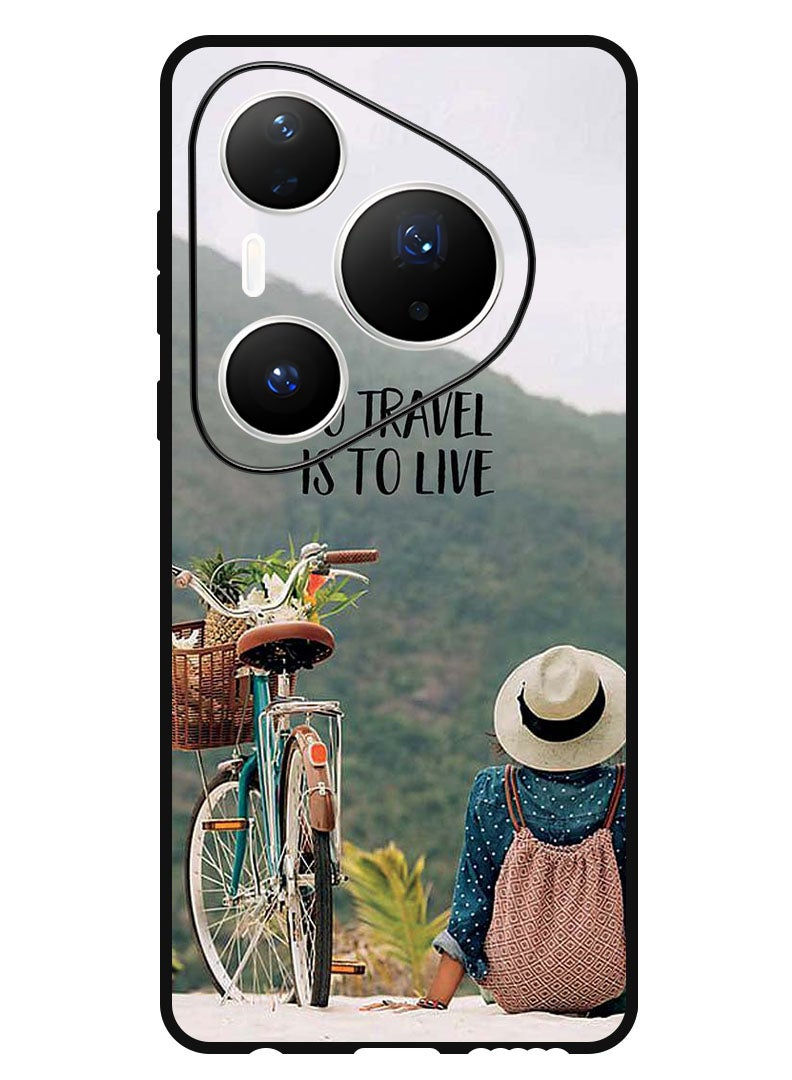 Theodor Case Compatible with Huawei Pura 80 Pro 6.8 Inch Protection Shockproof Bumper Cover To Travel Is To Live - Image 1