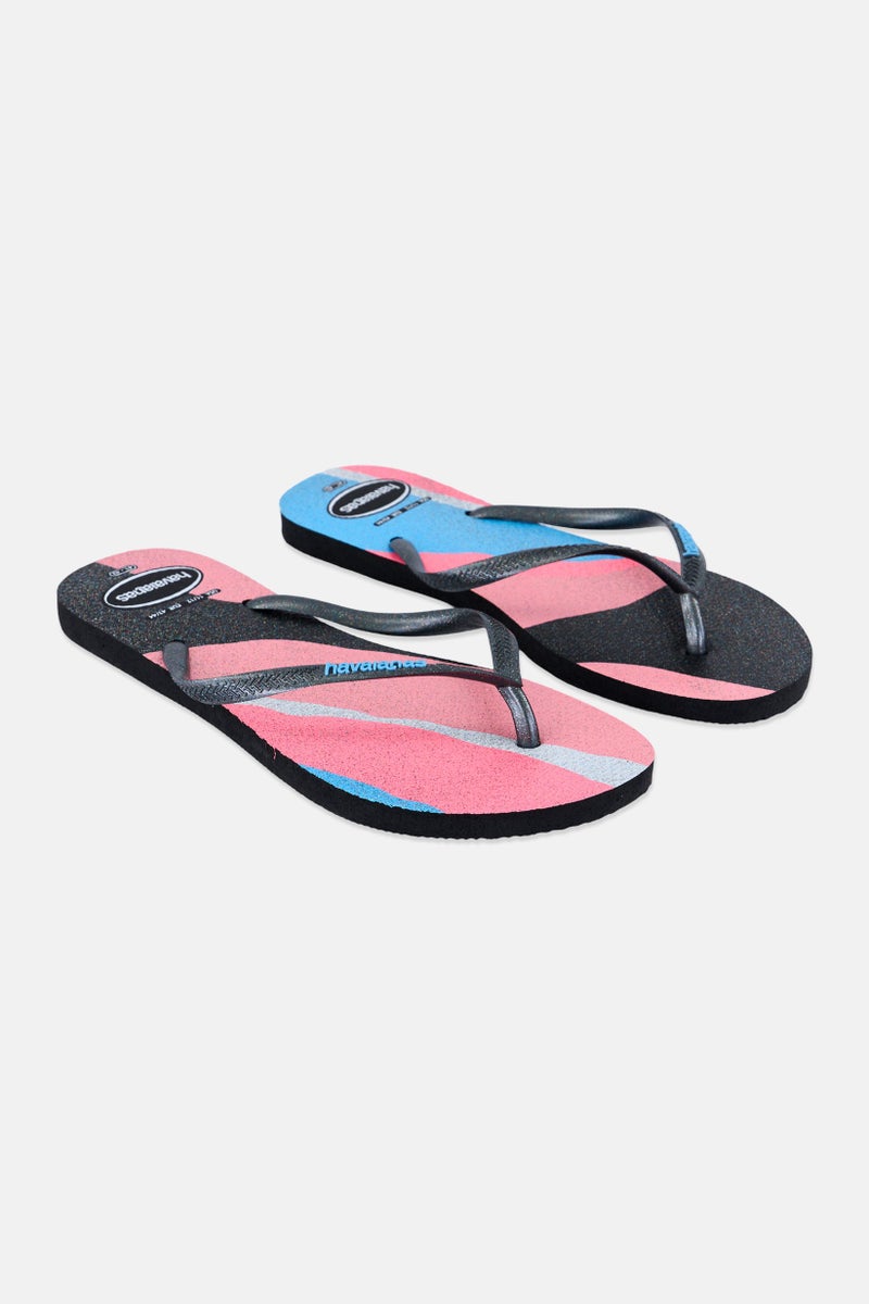 havaianas Women Style 2 Glittered Slippers, Pink - Image 1