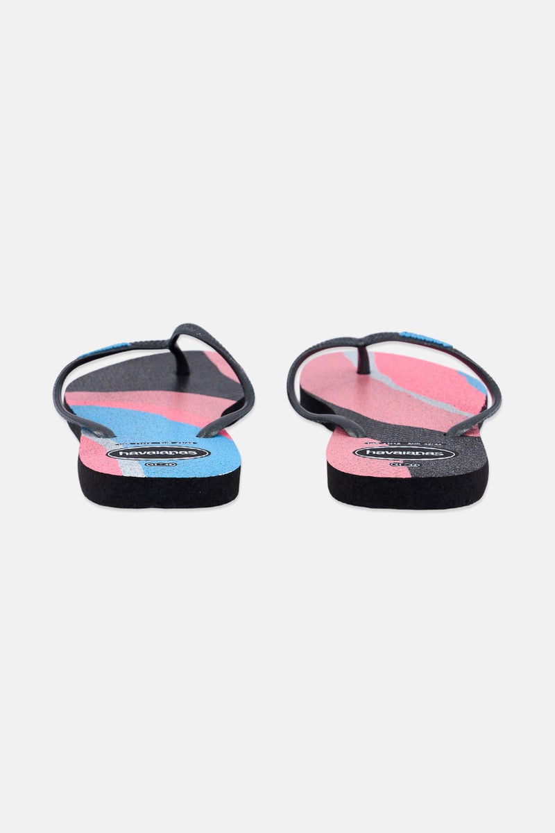 havaianas Women Style 2 Glittered Slippers, Pink - Image 3