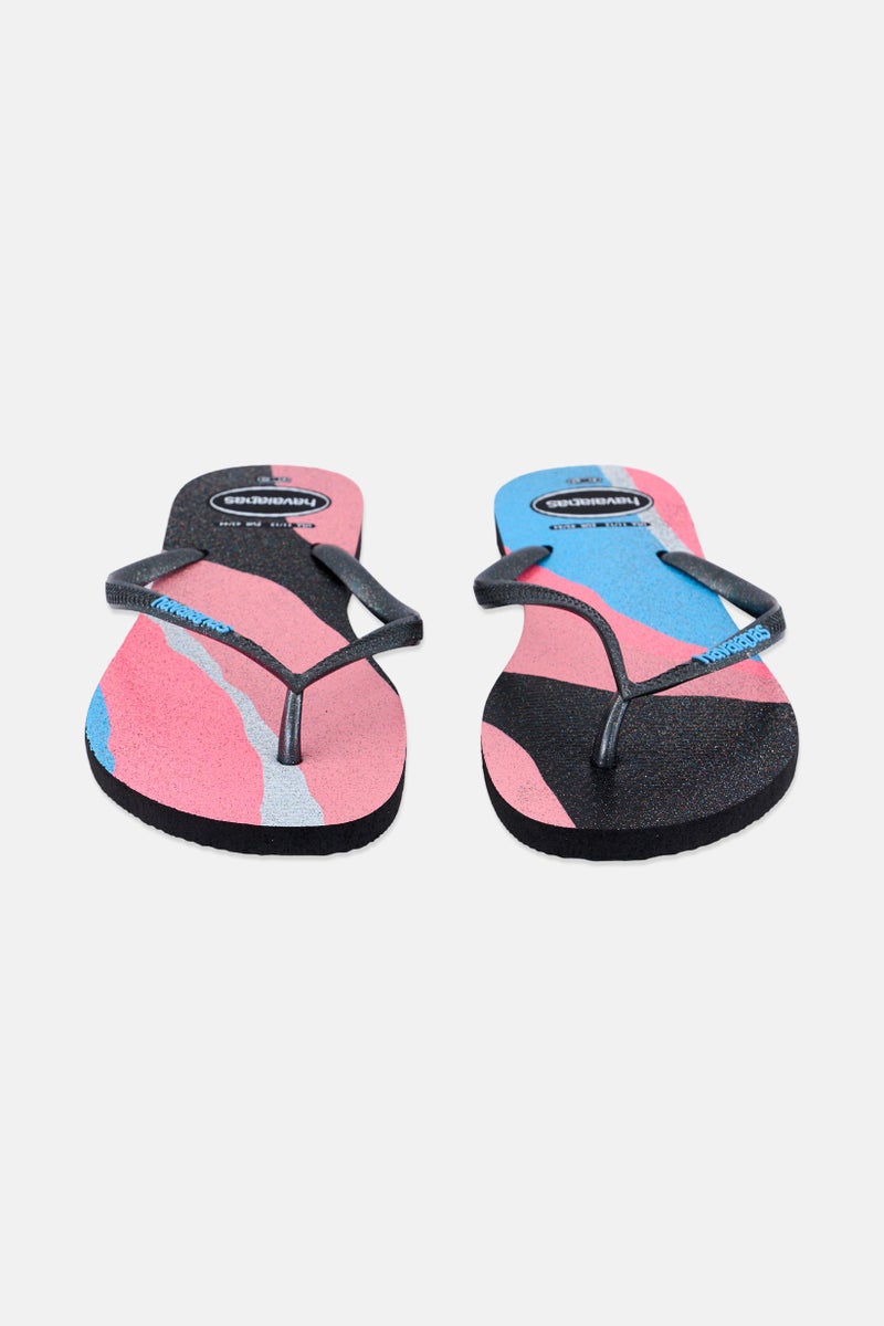 havaianas Women Style 2 Glittered Slippers, Pink - Image 4