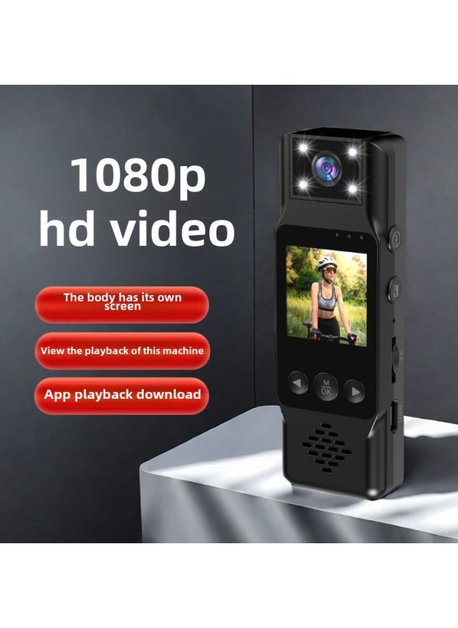 ماركة غير محددة 2025 كاميرا رياضية HD كاميرا ركوب إنفاذ القانون مسجل في الهواء الطلق مسجل فيديو مسجل فيديو عملي لون الجسم: 1080p معدن عاري  - Image 1