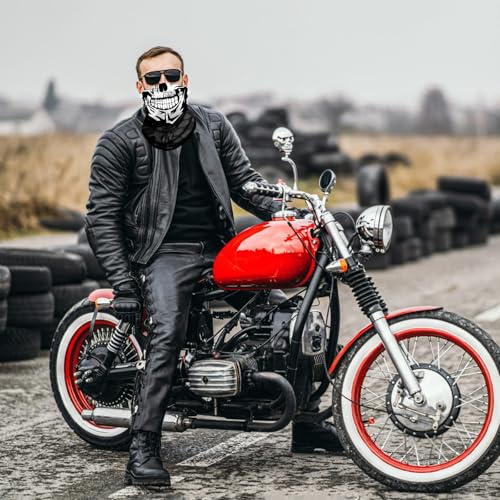 APEBAZY 12PCS Multi purpose Skull Neck Gaiters, Motorcycle Face Mask UV Protection, Unisex Suitable, for Halloween Carnival Parties and Outdoor Activities - Image 5