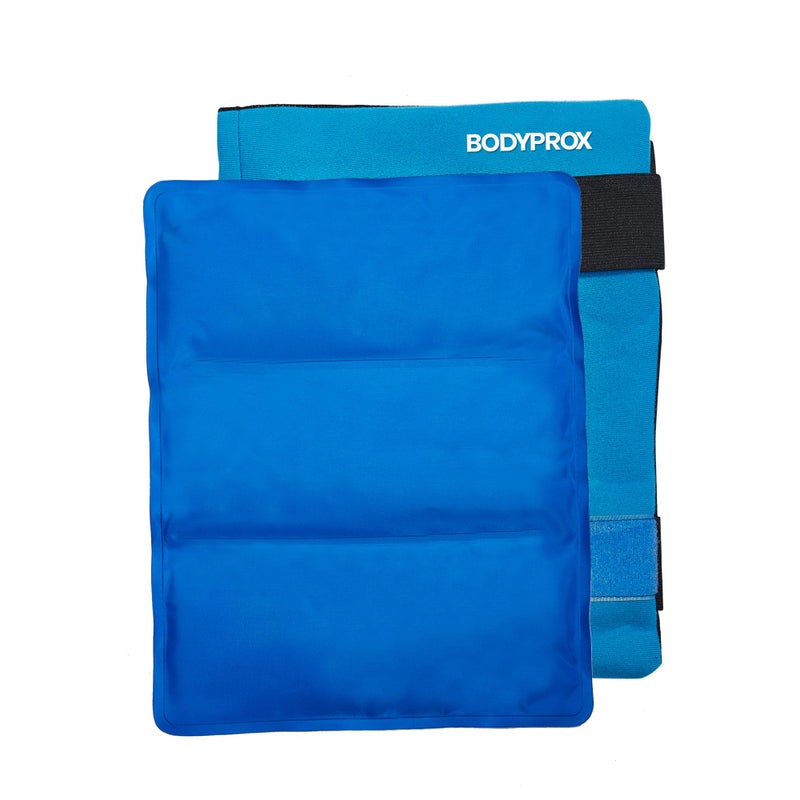 Bodyprox حزمة جيل مرنة كبيرة للكتفين والذراعين والظهر والفخذين. لفافة للعلاج بالحرارة والبرودة - Image 1
