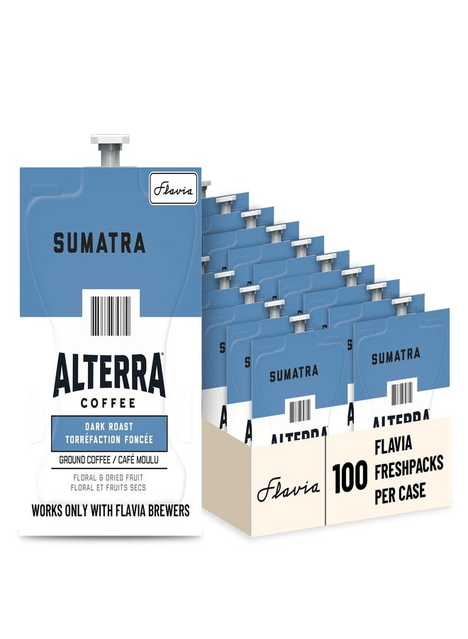 فلافيا عبوات Flavia Alterra Sumatra Freshpacks متوافقة فقط مع ماكينات تحضير القهوة Flavia، بنكهة التحميص الداكن (عبوة من 100 عبوة) - Image 1