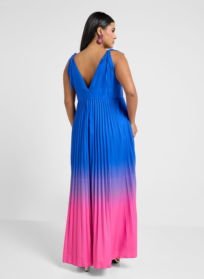 ايلا بلس فستان أومبر مطوي - Image 2