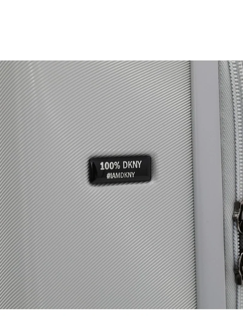 DKNY Clean Cut Hardside Luggage on Wheels for Unisex | Ultra Lightweight ABS on with Spinner Wheels 4 Color Sky Grey