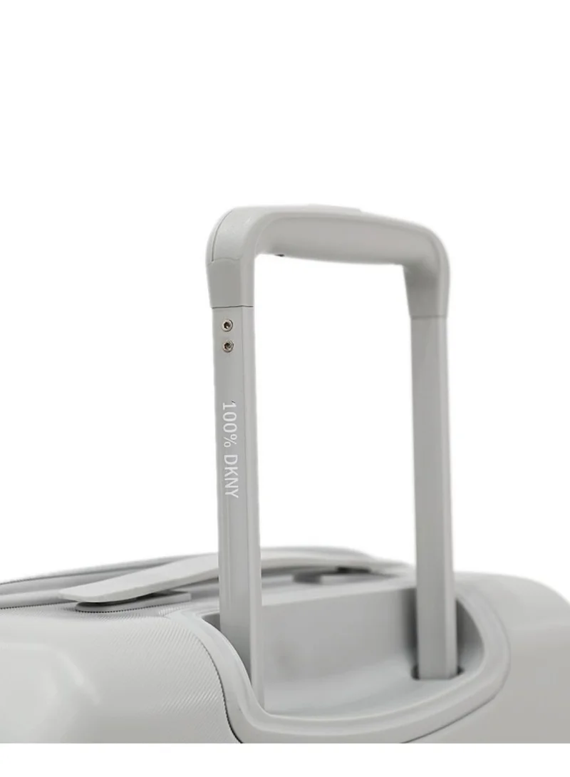 DKNY Clean Cut Hardside Luggage on Wheels for Unisex | Ultra Lightweight ABS on with Spinner Wheels 4 Color Sky Grey